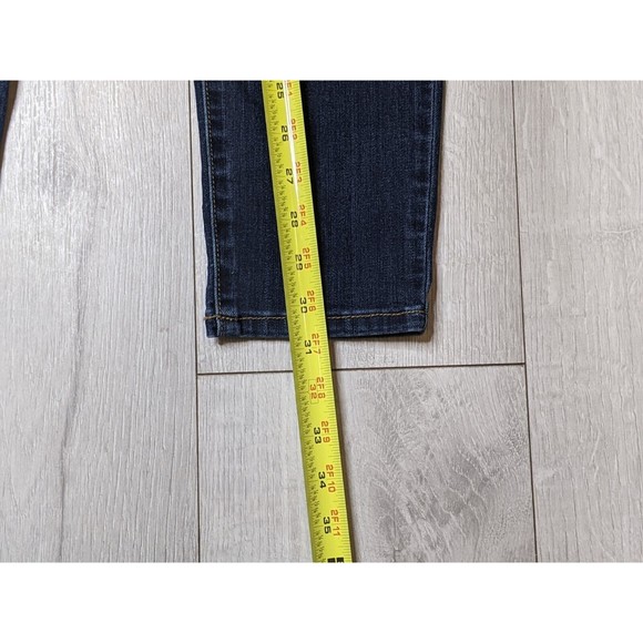 Womens SEVEN 7 Madison Skinny Dark Blue Denim  Jeans  Sz 8 Embellished - Picture 9 of 9